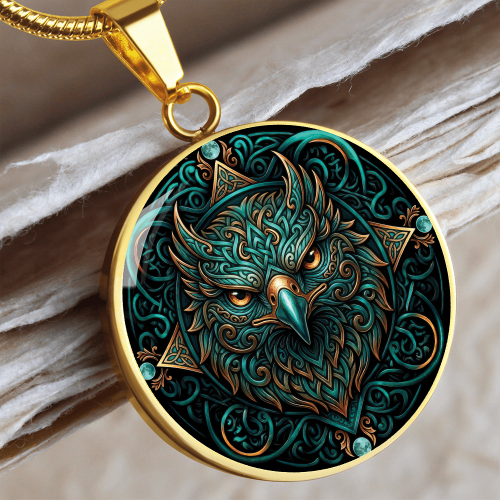 Celtic Hawk Necklace – Symbolizing Vision and Spiritual Guidance