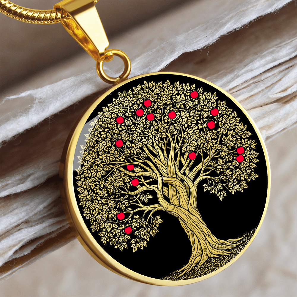 Apple Tree Necklace - Symbolic Jewelry