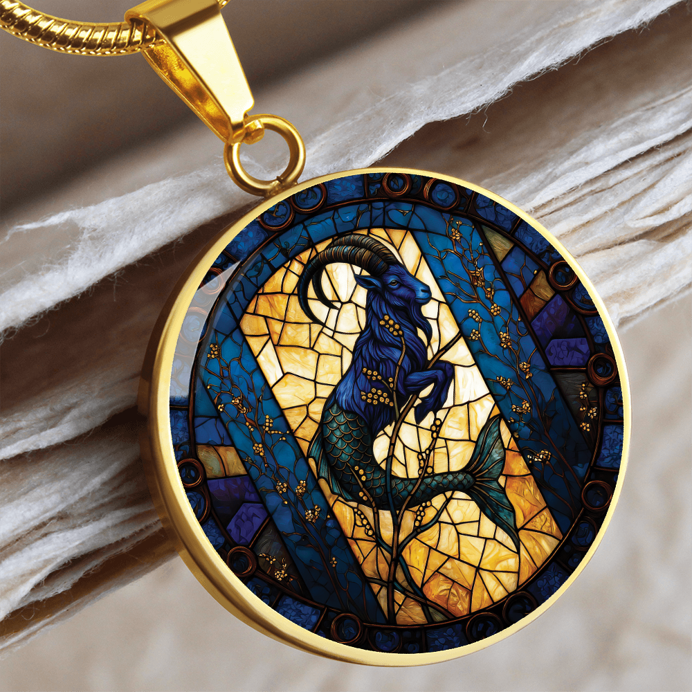 Capricorn Goat Necklace - Zodiac Pendant Jewelry