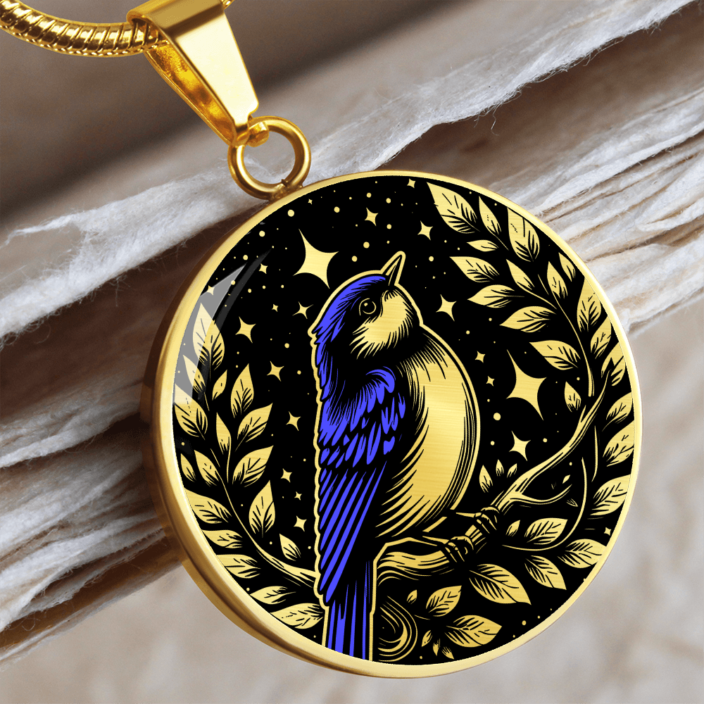 Eastern Bluebird Necklace