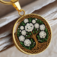 Celtic Tree of Life Pendant Necklace - Narcissus December Birth Flower Jewelry