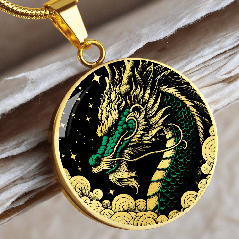 Jade Dragon Necklace