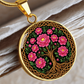 Celtic Tree of Life Pendant Necklace - Peony November Birth Flower Jewelry