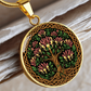 Celtic Tree of Life Pendant Necklace - Honeysuckle June Birth Flower Jewelry