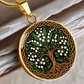 Celtic Tree of Life Pendant Necklace - Lily of the Valley May Birth Flower Jewelry