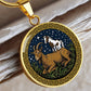 Horse & Goat Necklace - Couples Chinese Zodiac Animal Pendant Jewelry