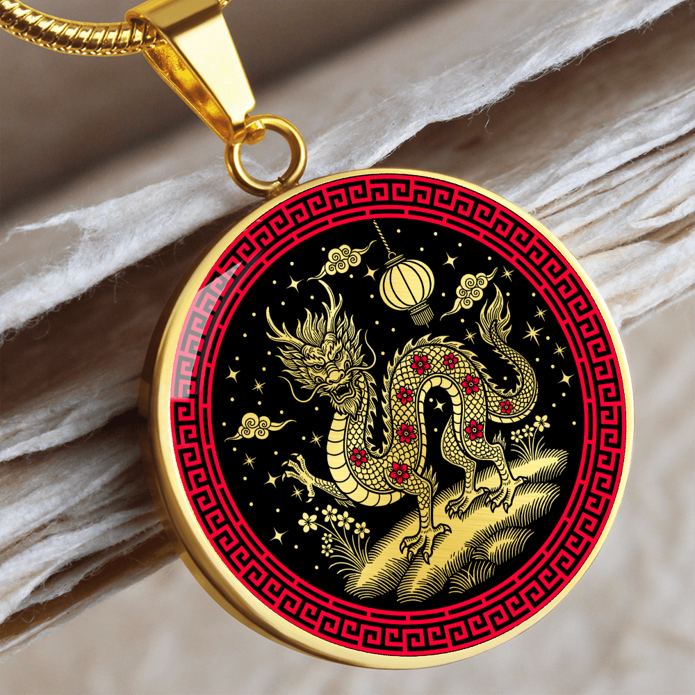 Dragon Necklace - Chinese Zodiac Charm Pendant