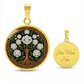 Celtic Tree of Life Pendant Necklace - Narcissus December Birth Flower Jewelry