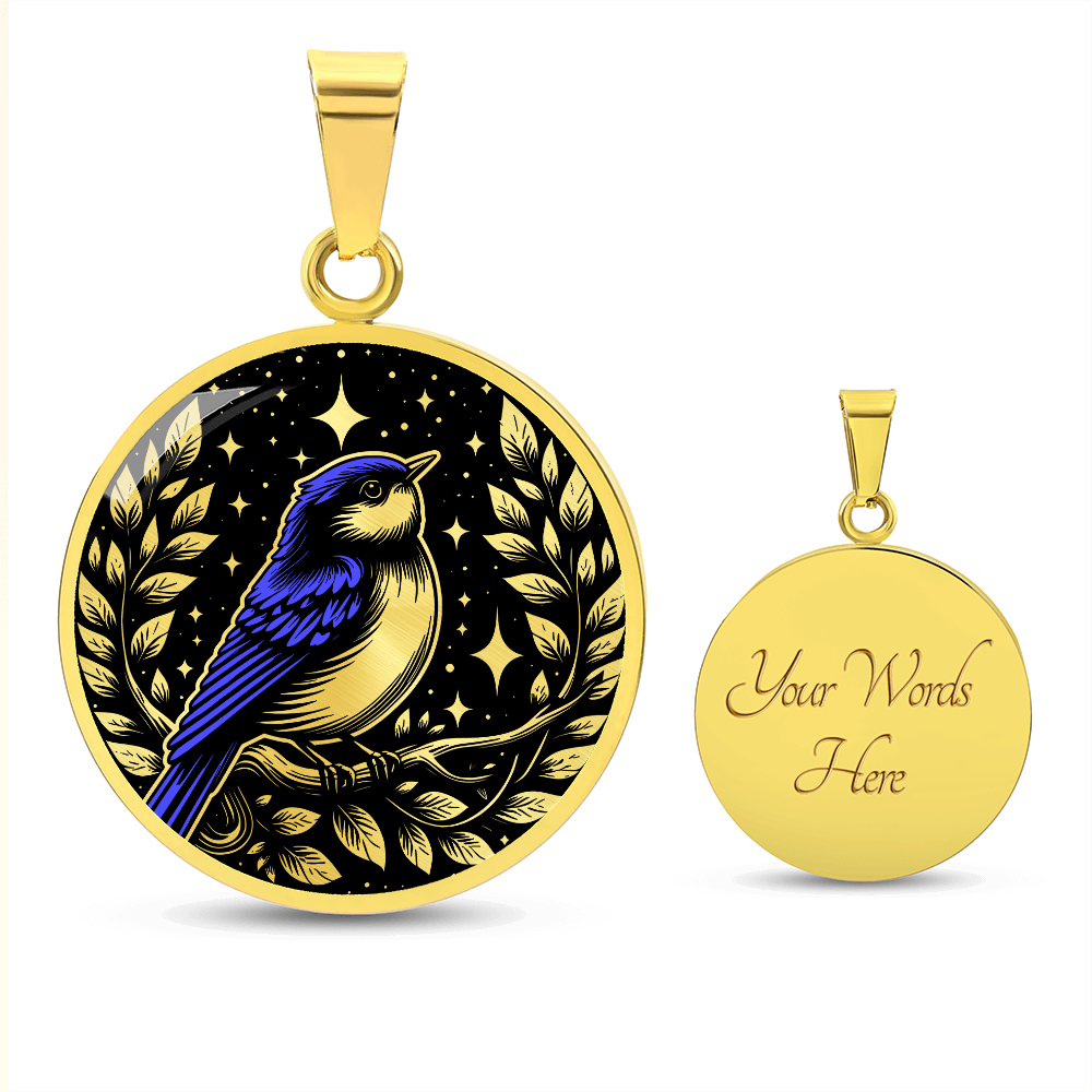 Eastern Bluebird Necklace