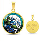 Blue Morning Glory Necklace