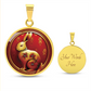 Rabbit Pendant Necklace - Chinese Zodiac Jewelry