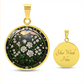 White Rose Necklace - June Birth Flower Pendant Jewelry
