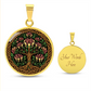 Celtic Tree of Life Pendant Necklace - Honeysuckle June Birth Flower Jewelry