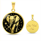 Elephant Necklace, Good Luck Charm Pendant, Spirit Companion Jewelry Gifts, Engraved Gold Elephant Valentines Gift & Mothers Day Necklace