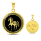 Horse Necklace Chinese Zodiac Animal Pendant Jewelry