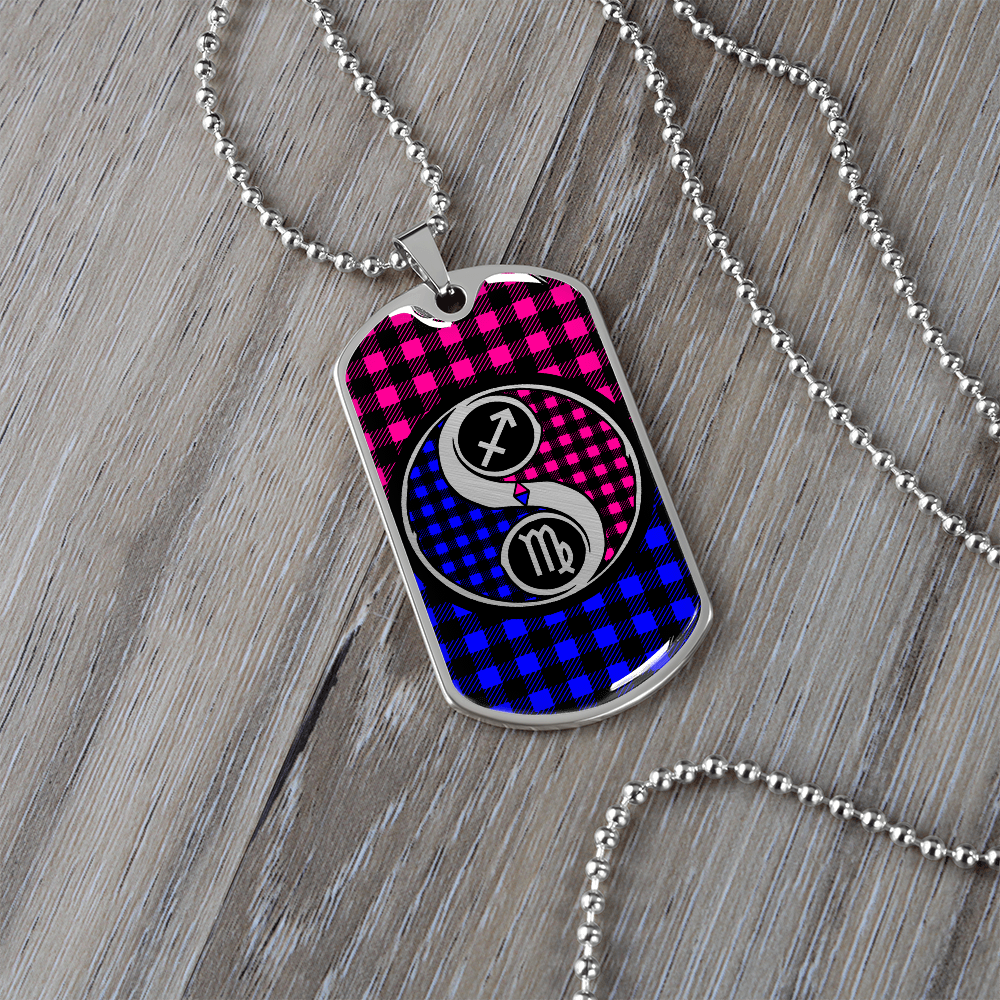 Virgo and Sagittarius Zodiac Necklace
