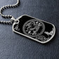 an elegant Silver pendant Snake and Year of The Dragon Necklace. Colors are silver and black. This jewelry offers personalization with an engraving option for a name.