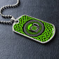 Mens Celtic Necklace, Mens necklace, Personalized Beer Gifts, Green Necklace, Irish Jewelry, Viking gift, Norse Jewelry, Celtic Knot Pendant