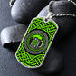 Mens Celtic Necklace, Mens necklace, Personalized Beer Gifts, Green Necklace, Irish Jewelry, Viking gift, Norse Jewelry, Celtic Knot Pendant