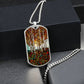 Engraved Birch Necklace Dogtags