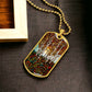 Engraved Birch Necklace Dogtags