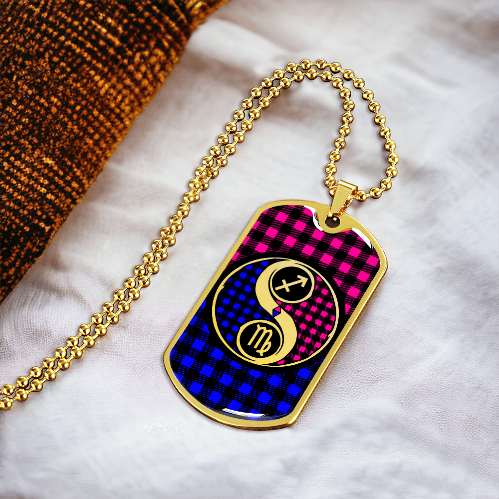 Virgo and Sagittarius Zodiac Necklace
