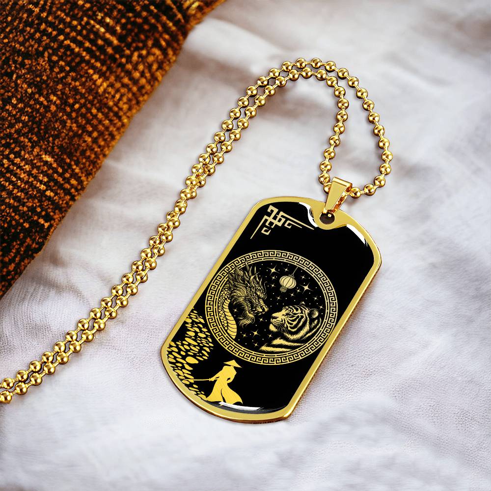 Year of The Tiger and Dragon Necklace