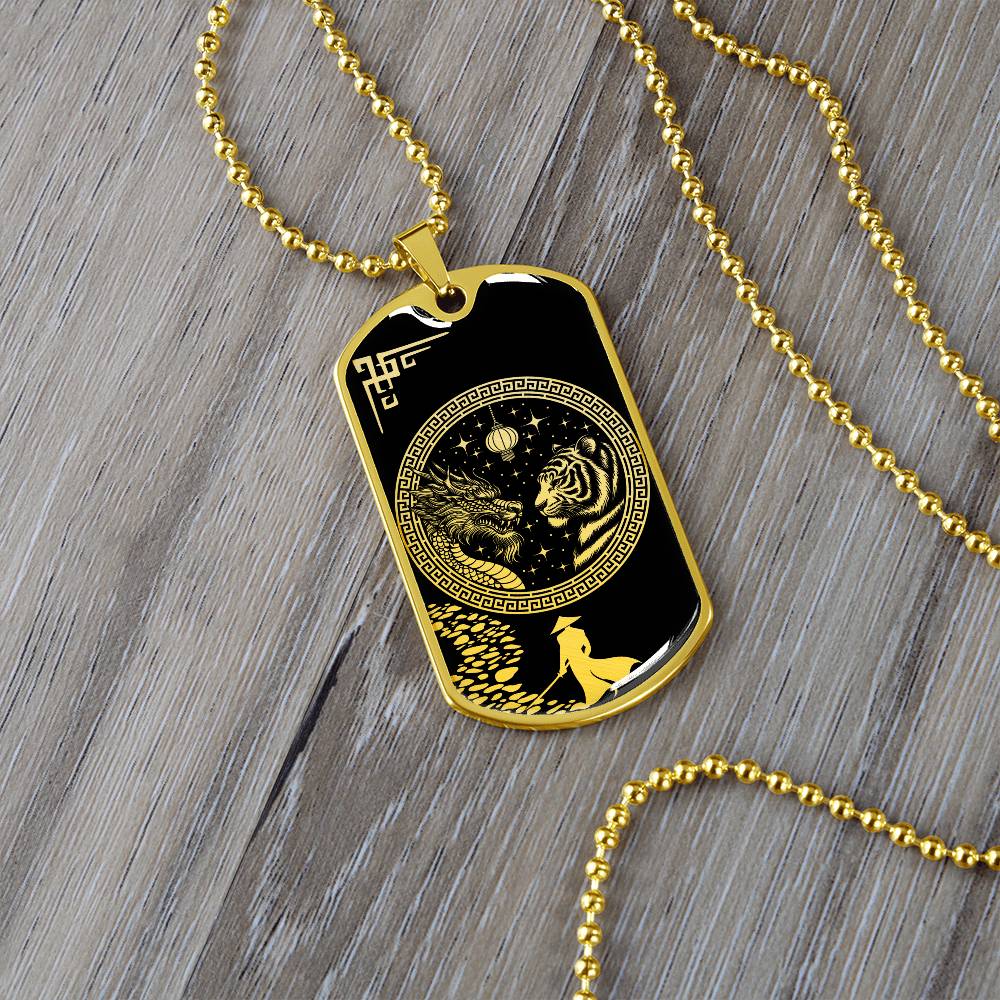 Year of The Tiger and Dragon Necklace