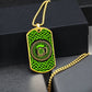 Mens Celtic Necklace, Mens necklace, Personalized Beer Gifts, Green Necklace, Irish Jewelry, Viking gift, Norse Jewelry, Celtic Knot Pendant