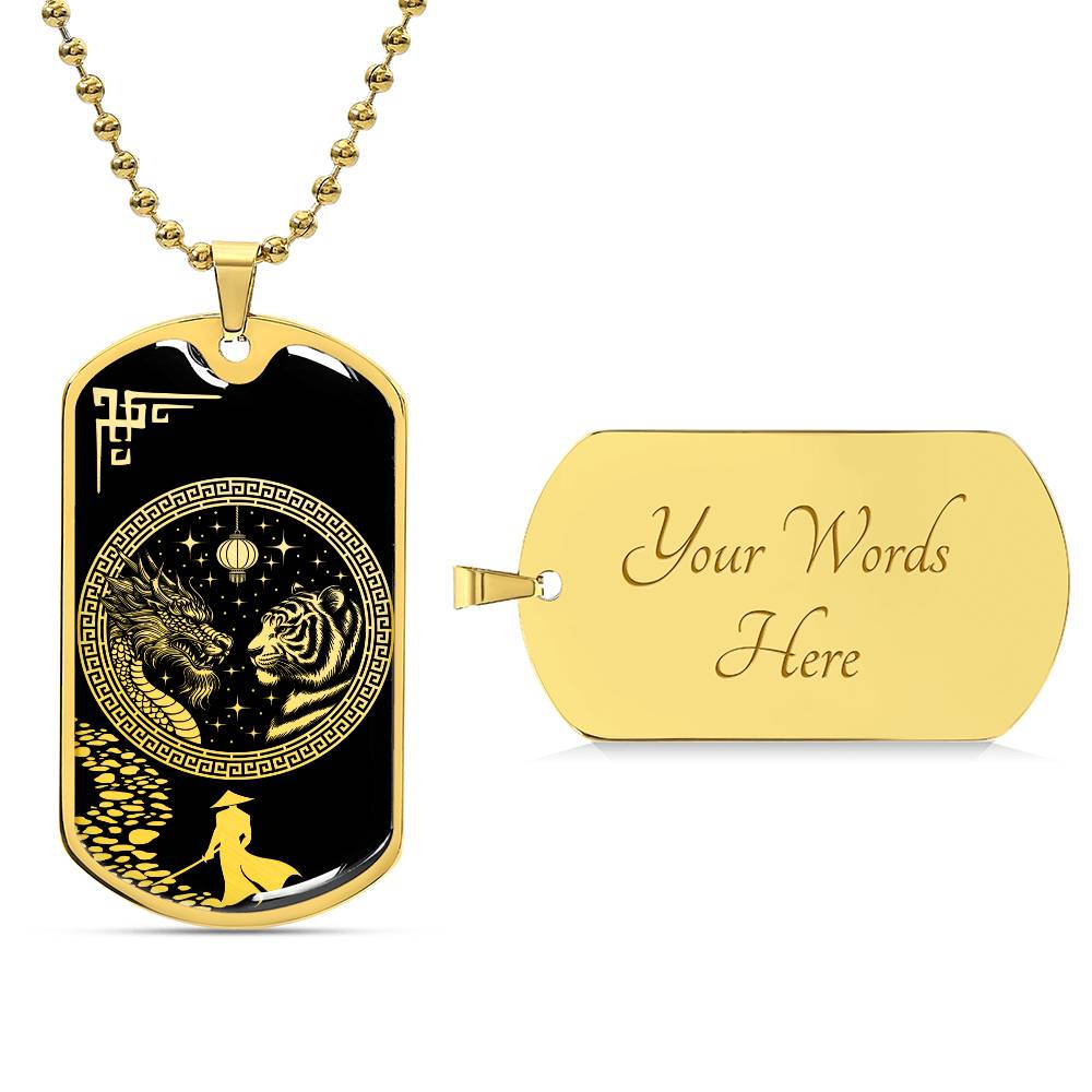 Year of The Tiger and Dragon Necklace