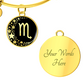 Scorpio Zodiac Pendant Bracelet