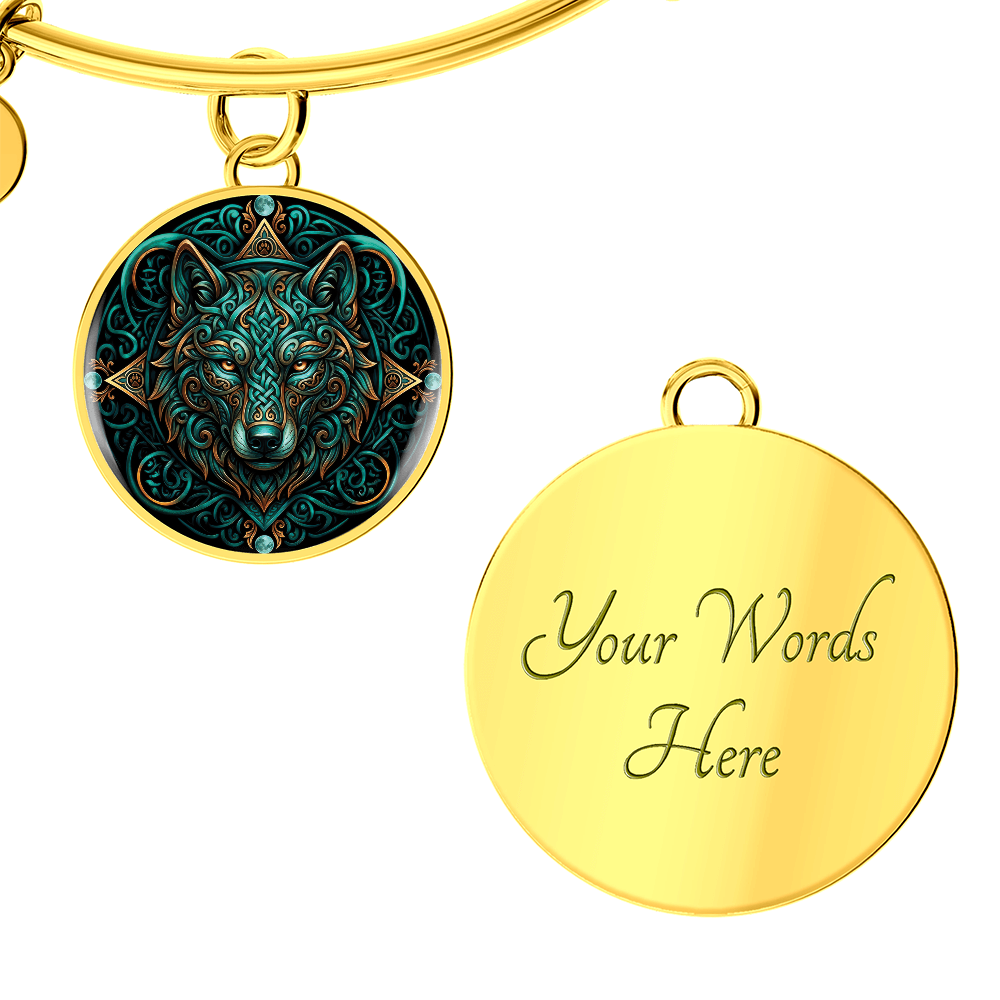 Celtic Wolf Bracelet - Symbolizing Guardianship and Protection