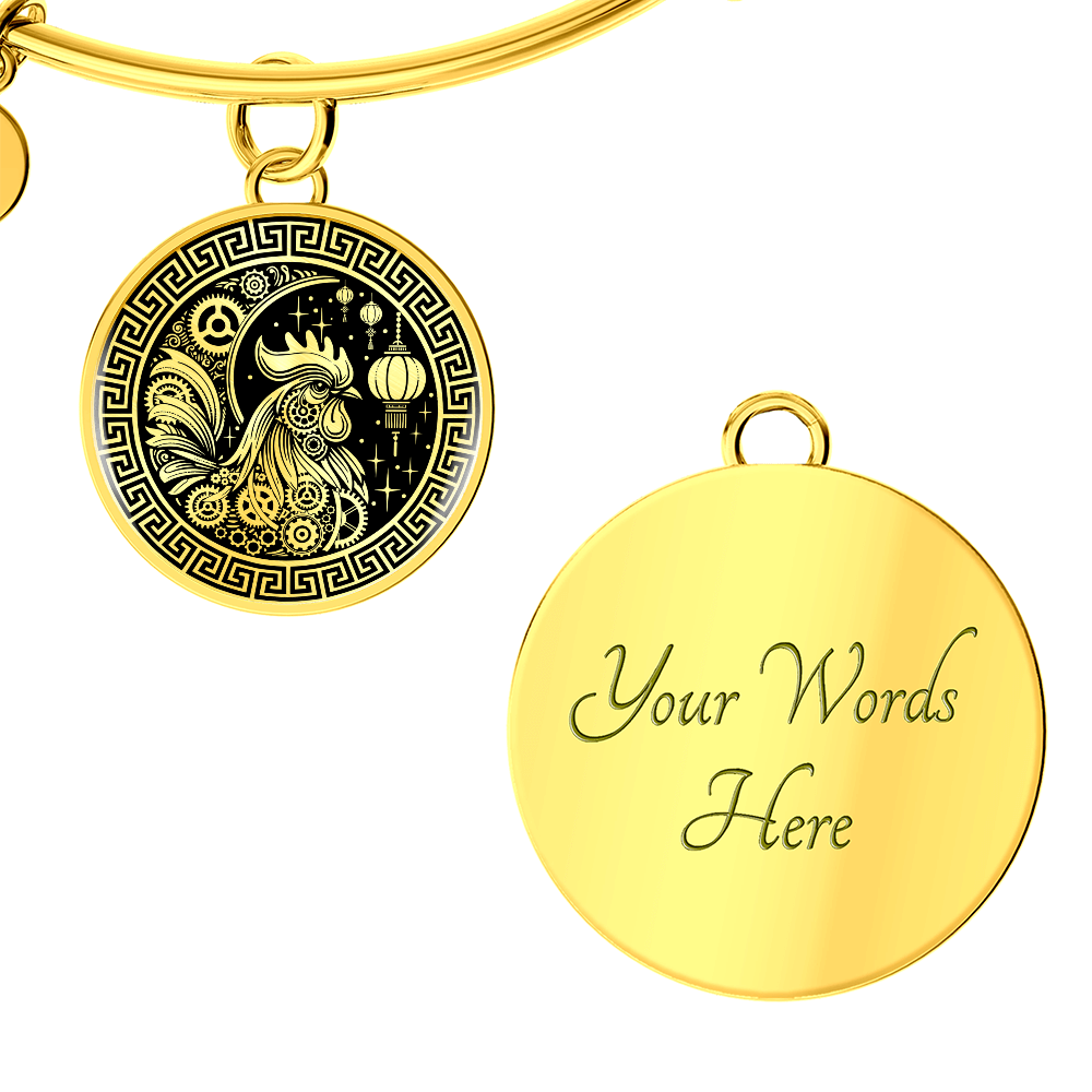 Rooster Bracelet - Chinese Zodiac Charm Pendant Jewelry