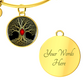 Tree of Life Bracelet - Red Birthstone Design