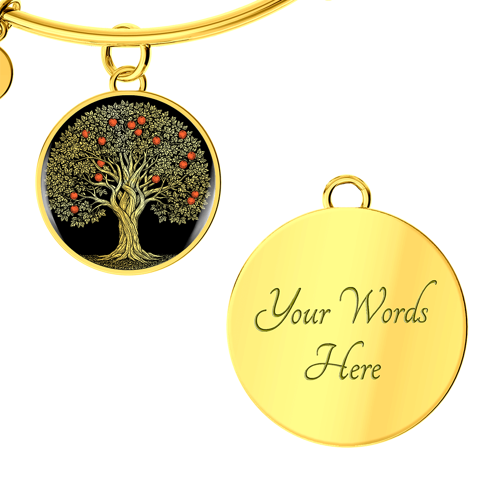 Orange Tree Bracelet - Symbolic Charm Pendant Jewelry