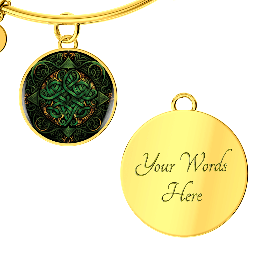 Green Celtic Knot Bracelet - Romantic Pendant Jewelry