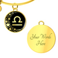 Libra Zodiac Pendant Bracelet