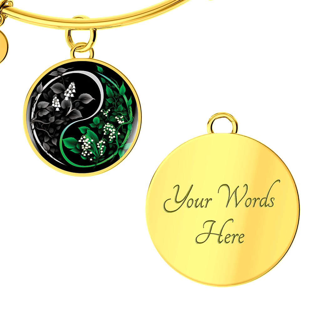 Lily of the Valley Bracelet - May Yin Yang Birth Flower Jewelry