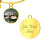 Water Lily Bracelet, July Birth Flower Pendant Jewelry