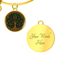 Celtic Tree of Life Pendant Bracelet - Holly December Birth Flower Jewelry