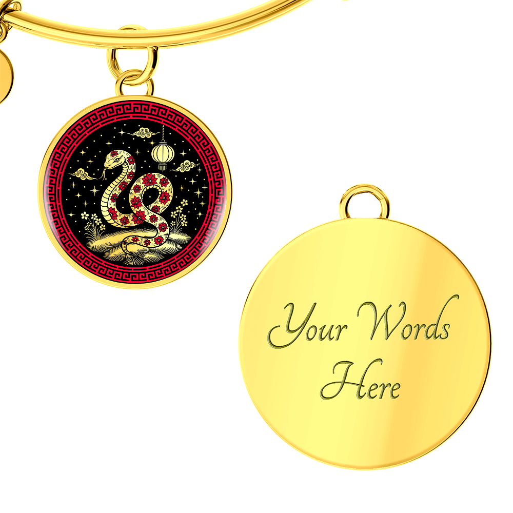Snake Bracelet - Chinese Zodiac Charm Pendant