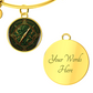 Celtic Compass Rose Bracelet - Green Celtic Pendant Jewelry