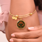 Celtic Tree of Life Pendant Bracelet - Marigold October Birth Flower Jewelry