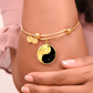 Gemini Yin Yang Pendant Bracelet - Zodiac Constellation Jewelry