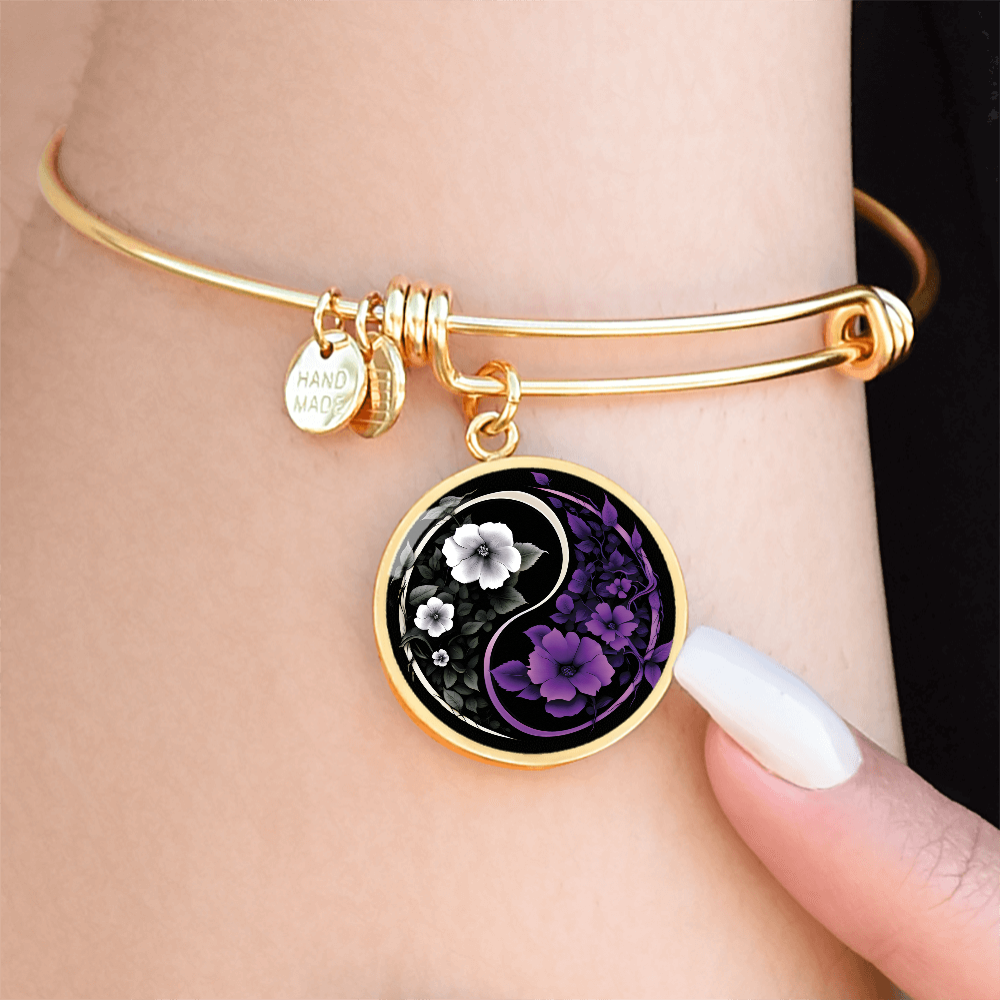 Violet Yin Yang Bracelet