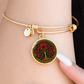 Celtic Tree of Life Pendant Bracelet - Poppy August Birth Flower Jewelry