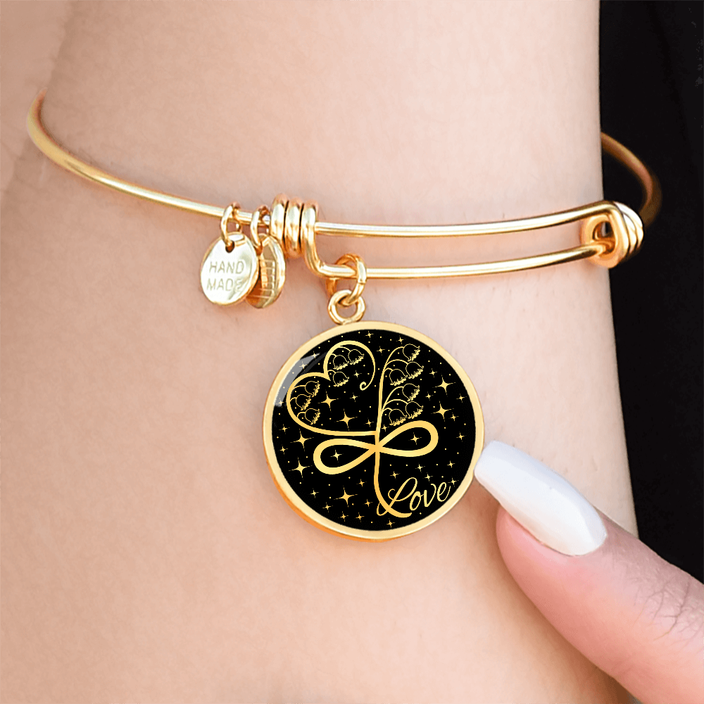 Infinity Lily of The Valley Bracelet