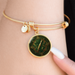Celtic Compass Rose Bracelet - Green Celtic Pendant Jewelry