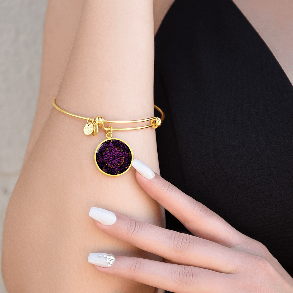 Purple Celtic Knot Bracelet - Romantic Pendant Jewelry