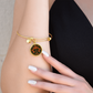 Celtic Tree of Life Pendant Bracelet - Marigold October Birth Flower Jewelry